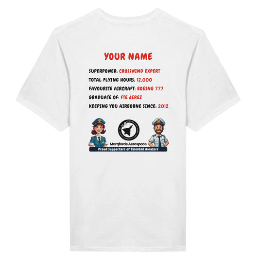 Close-Up of Airline Pilot at Work Men's T-Shirt – Stylish Aviation Design