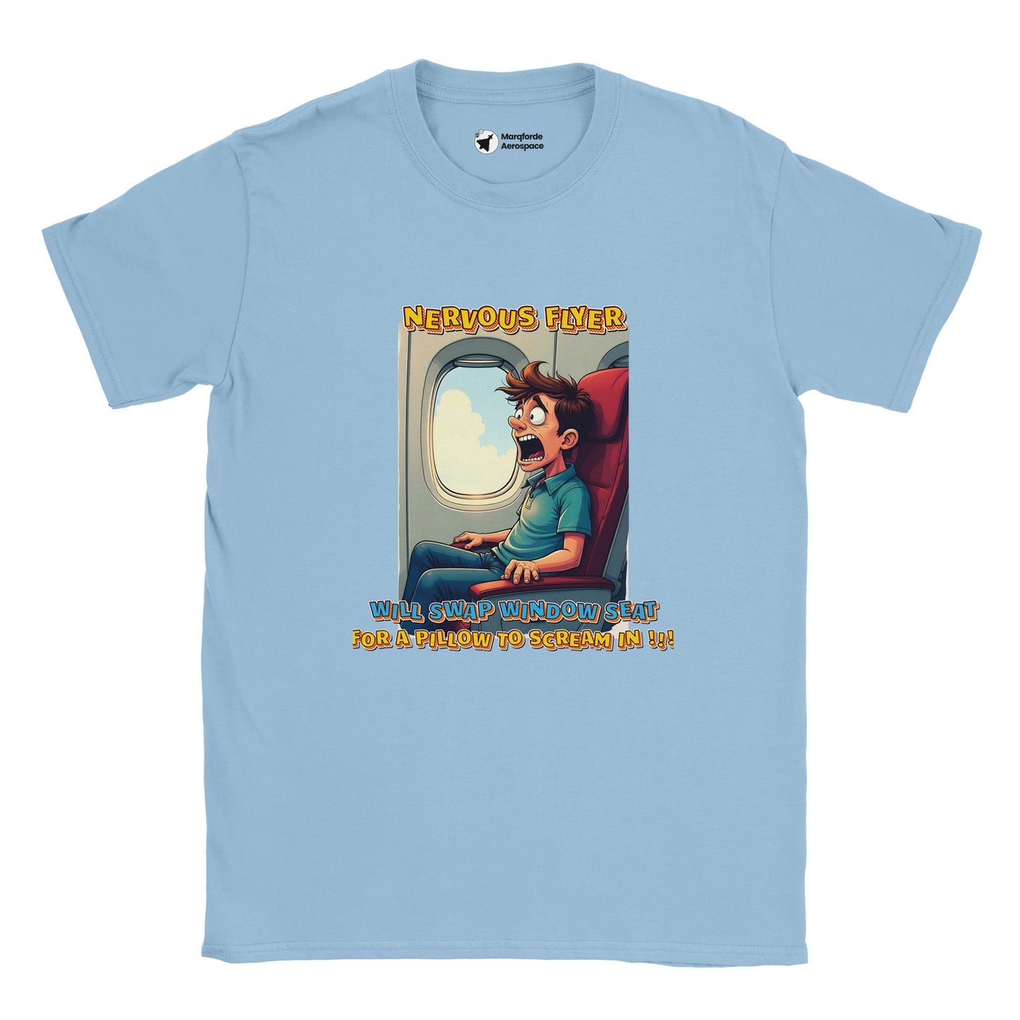 Lightweight & Comfortable Aviation Tee – Funny Flight Design