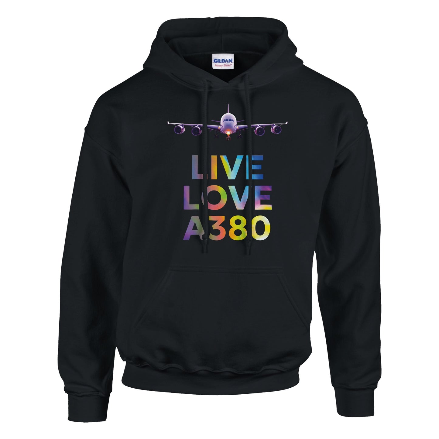 Live Love Airbus Unisex Hoodie – Aviation-Themed Apparel