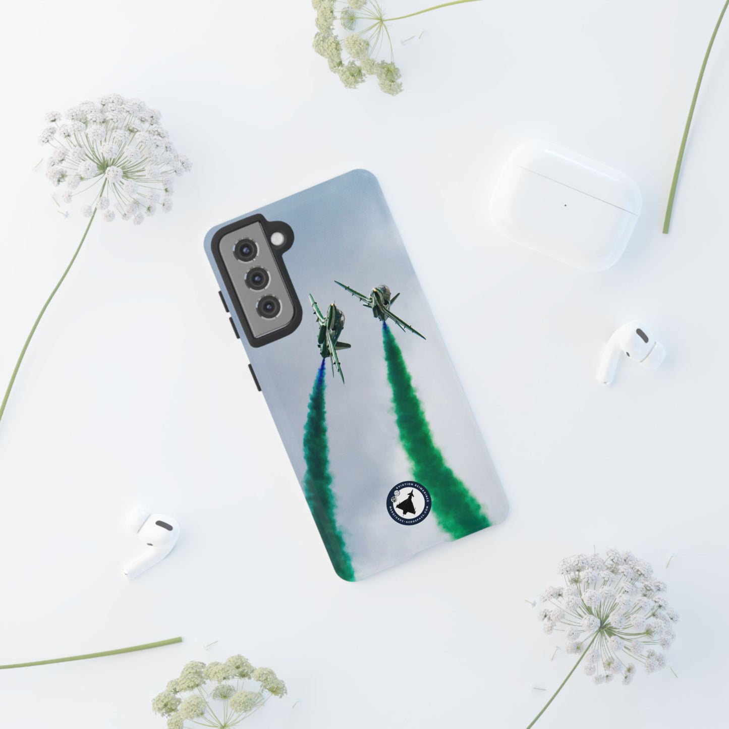 Military Aerobatic Jet Samsung Case – Featuring Royal Saudi Hawks Team