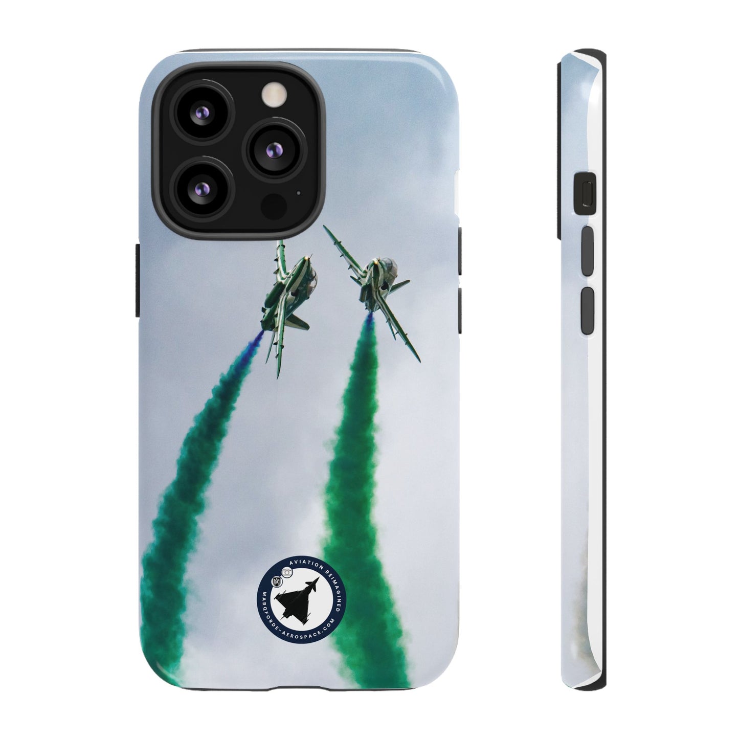 Limited Edition Saudi Hawks iPhone Case – Sleek Military Art