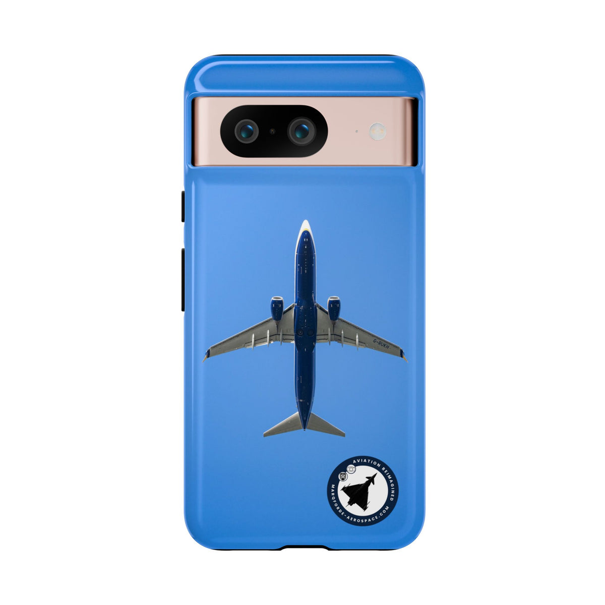 Ryanair Boeing 737-800 underside, directly overhead aviation photo Google Pixel tough phone case – view 4