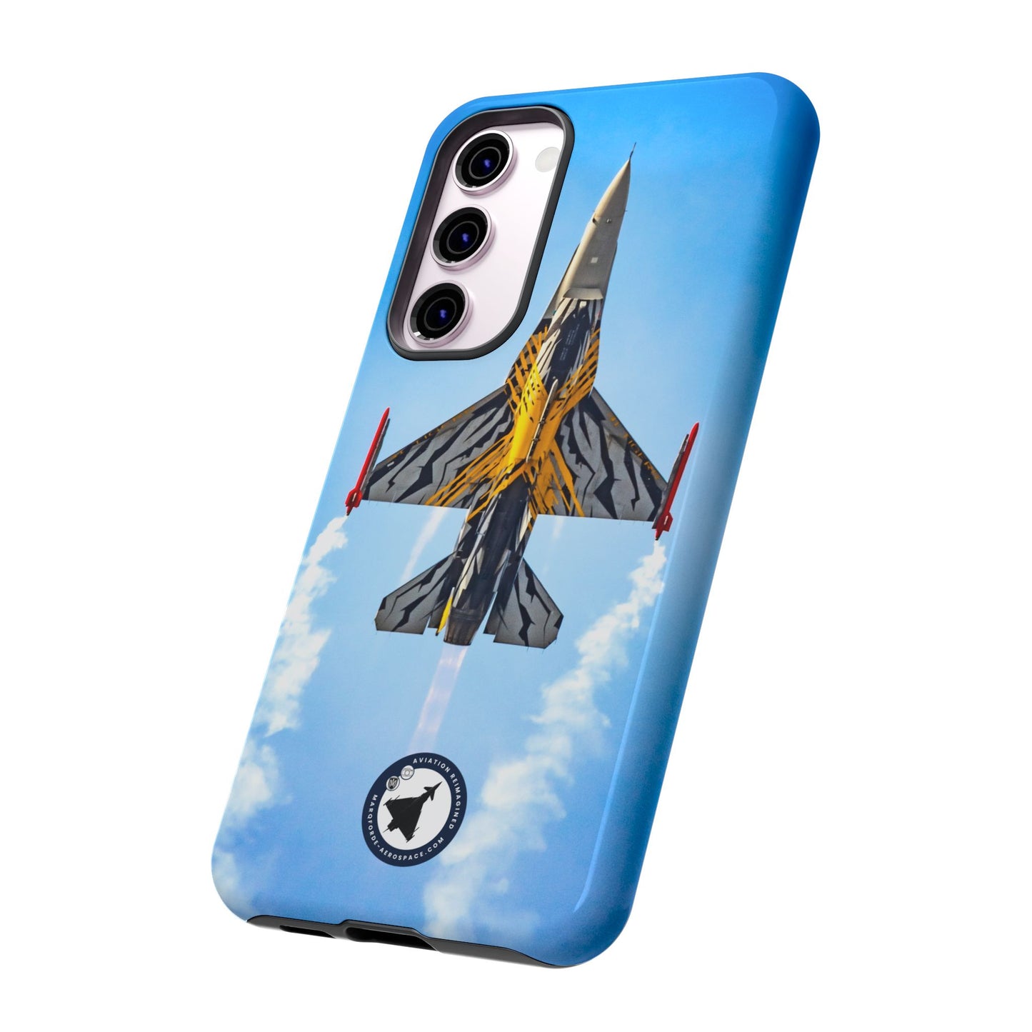 Premium Fighter Jet Samsung Cover – F-16 Viper Action Shot