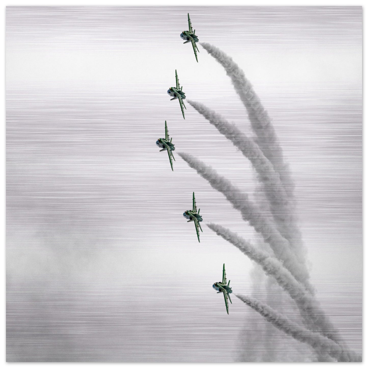 Royal Saudi Hawks Print – Stylish & Modern Brushed Aluminum Finish