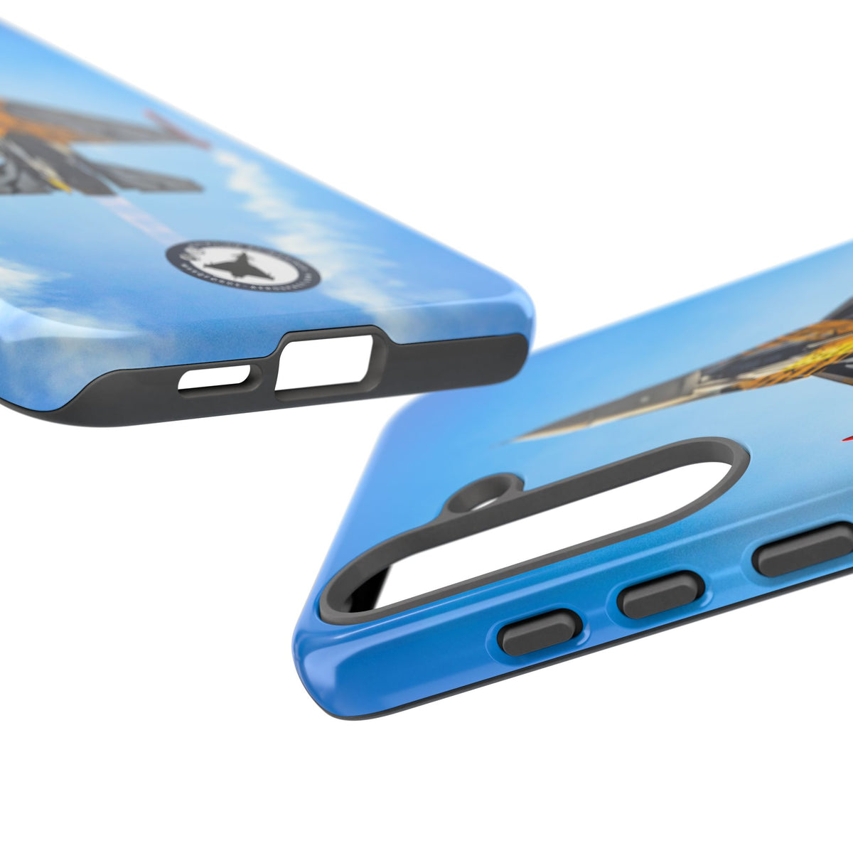 Belgian tiger-striped F-16 climbing vertically aviation photo Samsung Galaxy tough phone case – view 22