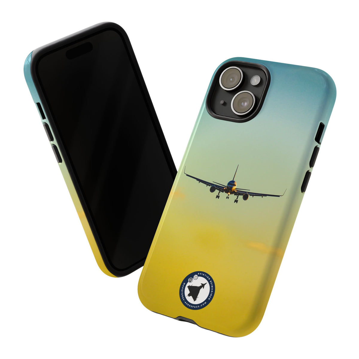 United Airlines Boeing 757 head-on on final approach aviation photo iPhone tough phone case – view 50