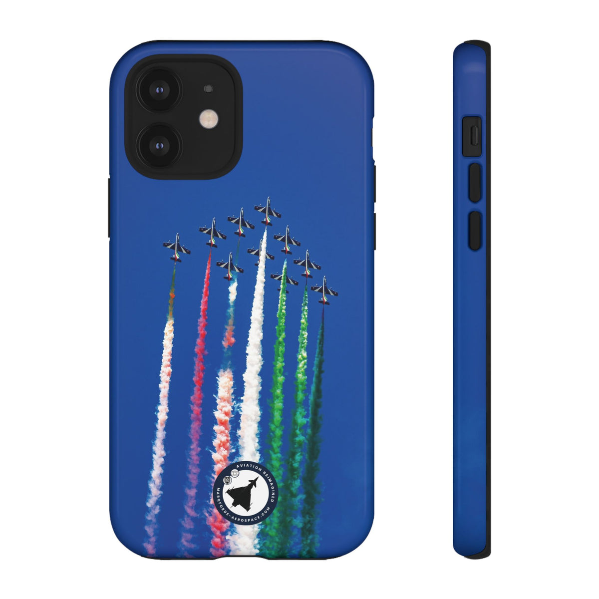 Frecce Tricolori formation trailing tricolour smoke aviation photo iPhone tough phone case – view 14