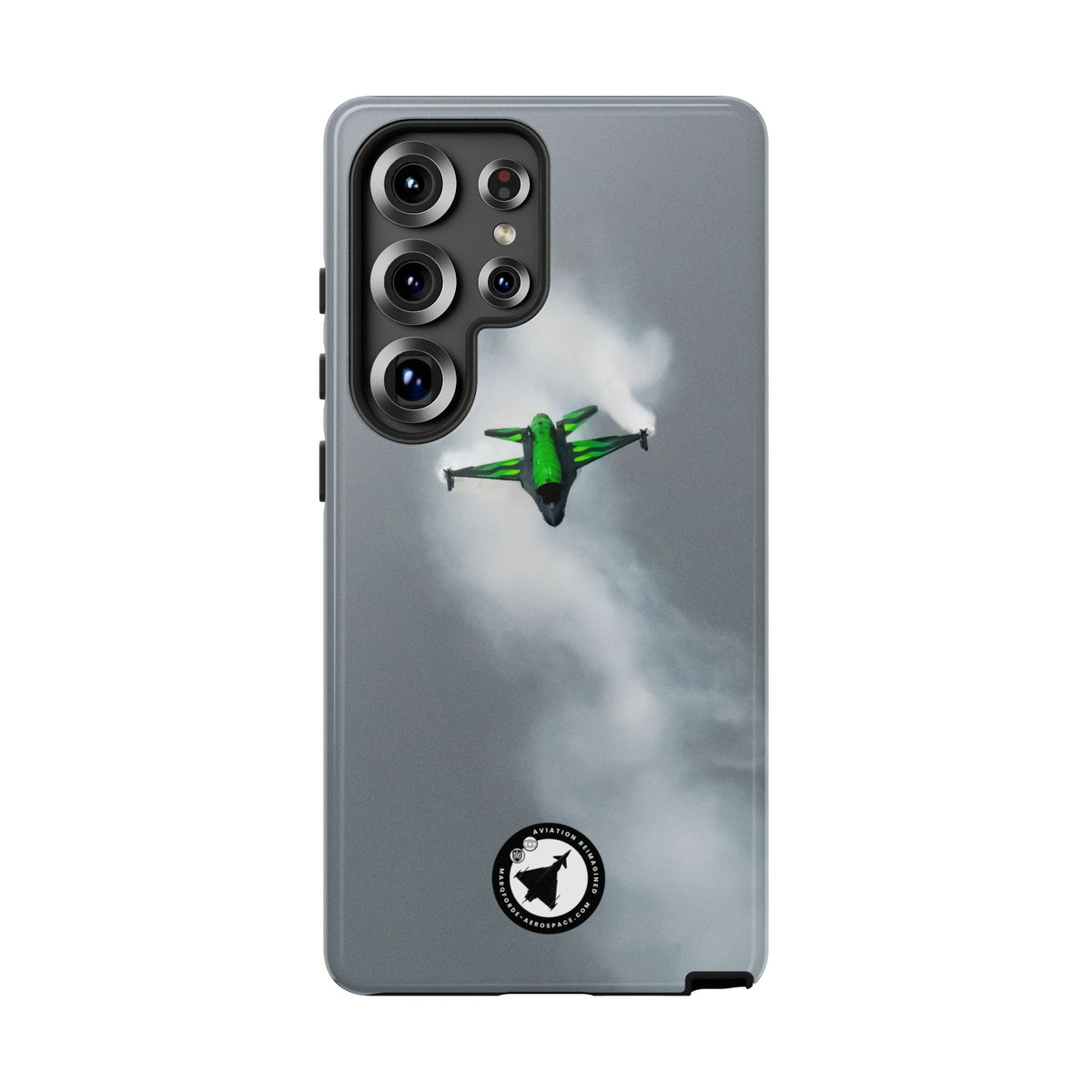 Belgian F-16 Dream Viper head-on in vapour cloud aviation photo Samsung Galaxy tough phone case