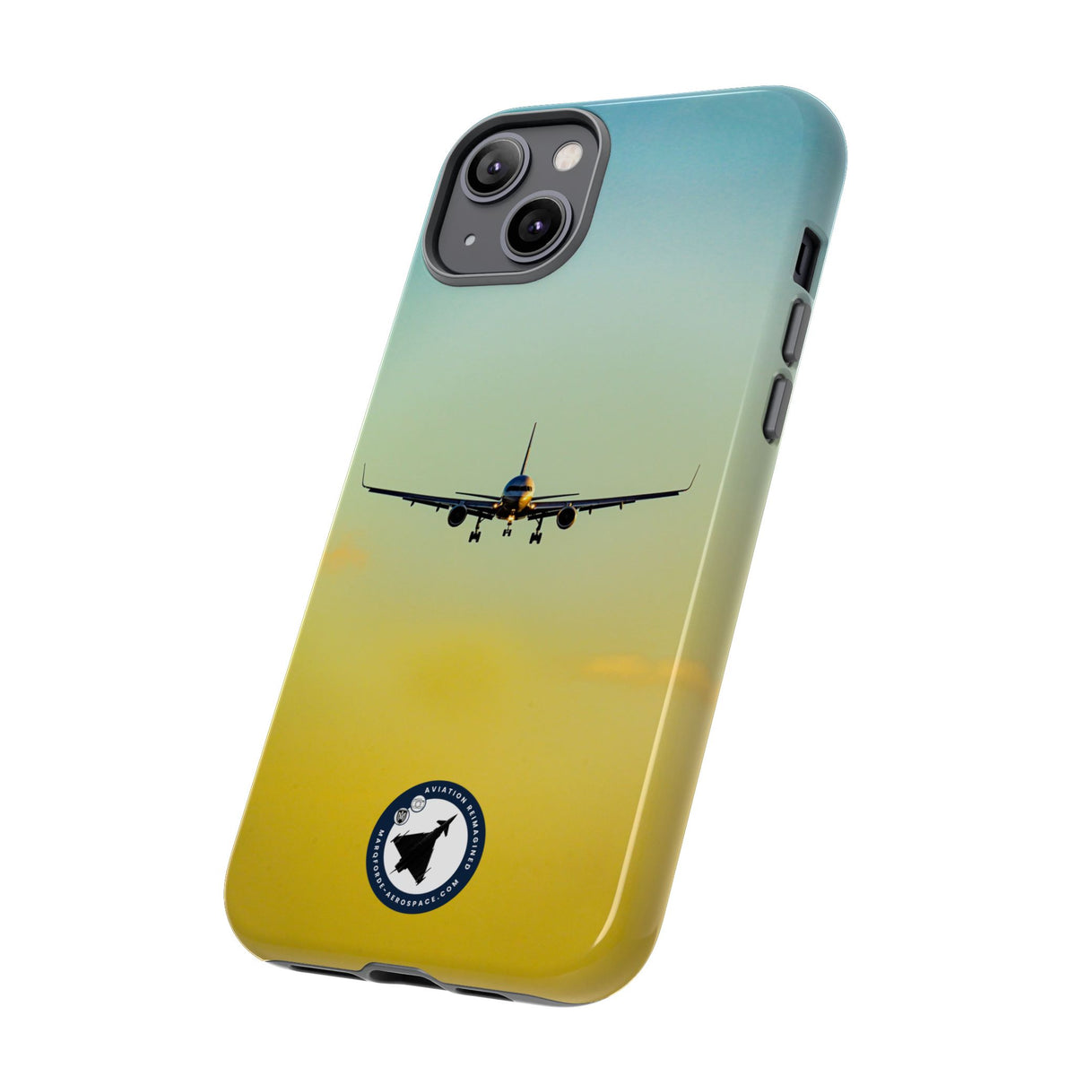 United Airlines Boeing 757 head-on on final approach aviation photo iPhone tough phone case – view 44