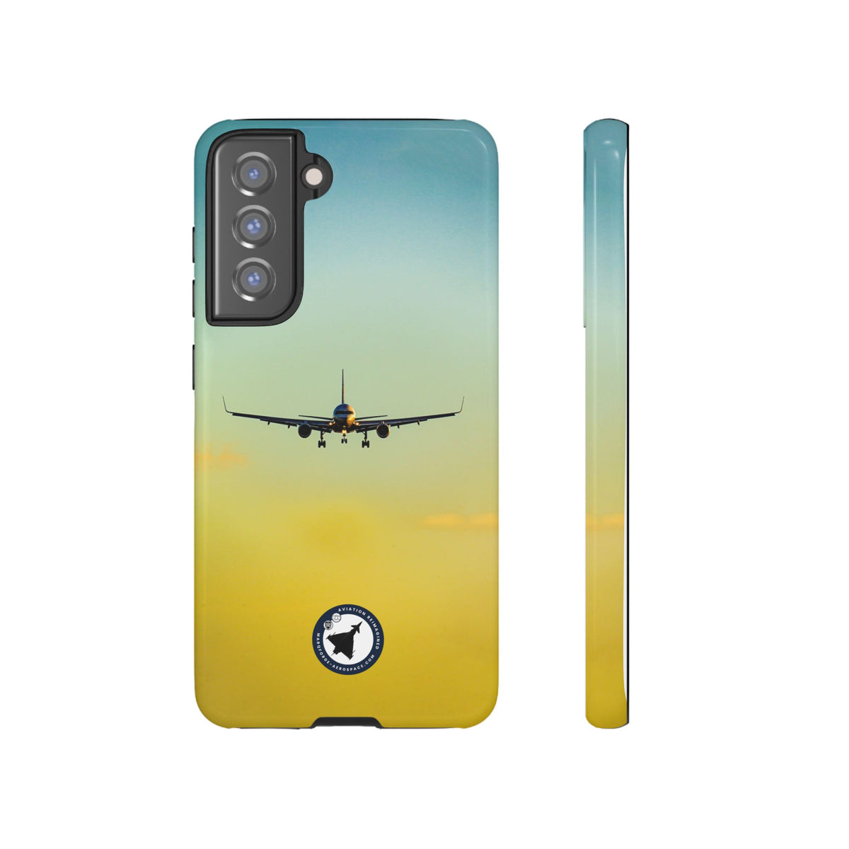 United Airlines Boeing 757 head-on on final approach aviation photo Samsung Galaxy tough phone case – view 8