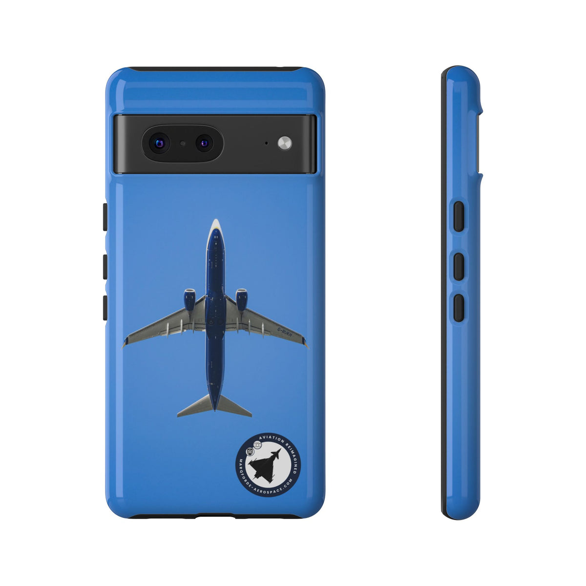 Ryanair Boeing 737-800 underside, directly overhead aviation photo Google Pixel tough phone case – view 2