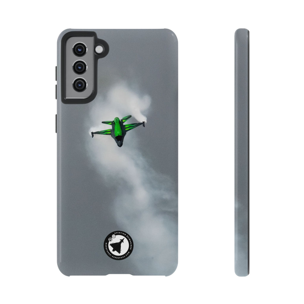 Belgian F-16 Dream Viper head-on in vapour cloud aviation photo Samsung Galaxy tough phone case – view 4