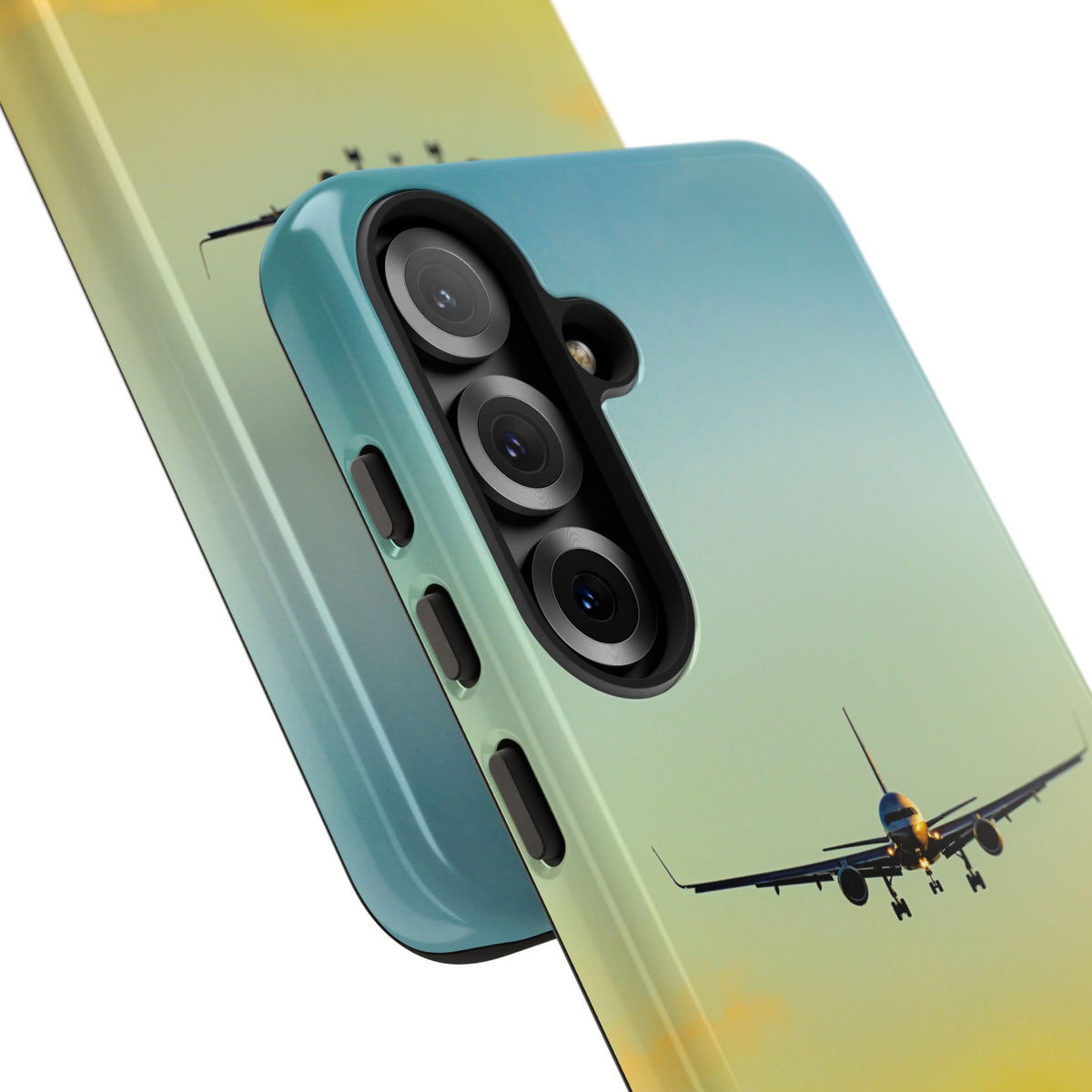 United Airlines Boeing 757 head-on on final approach aviation photo Samsung Galaxy tough phone case – view 51