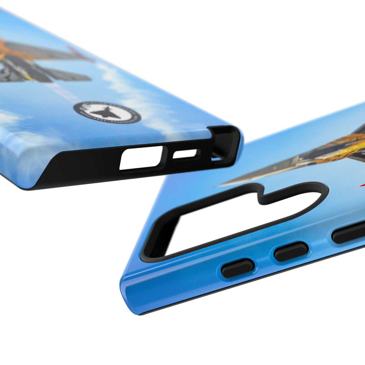 Belgian tiger-striped F-16 climbing vertically aviation photo Samsung Galaxy tough phone case – view 48