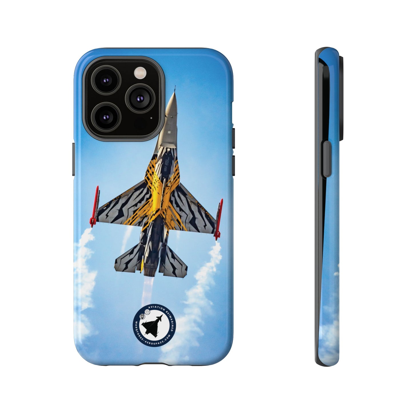 Protective iPhone Case Featuring F-16 Viper Jet Artwork