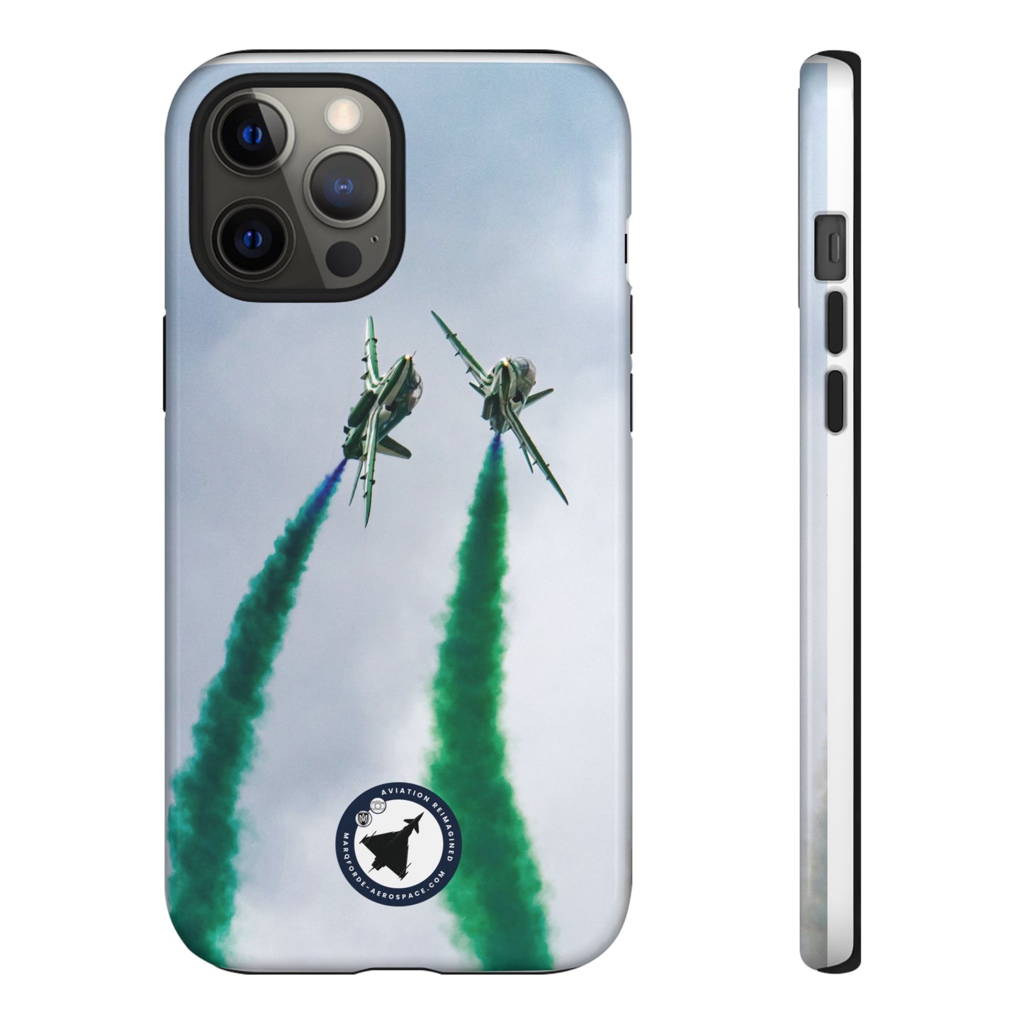 Protective iPhone Case with Saudi Hawks Formation Maneuver