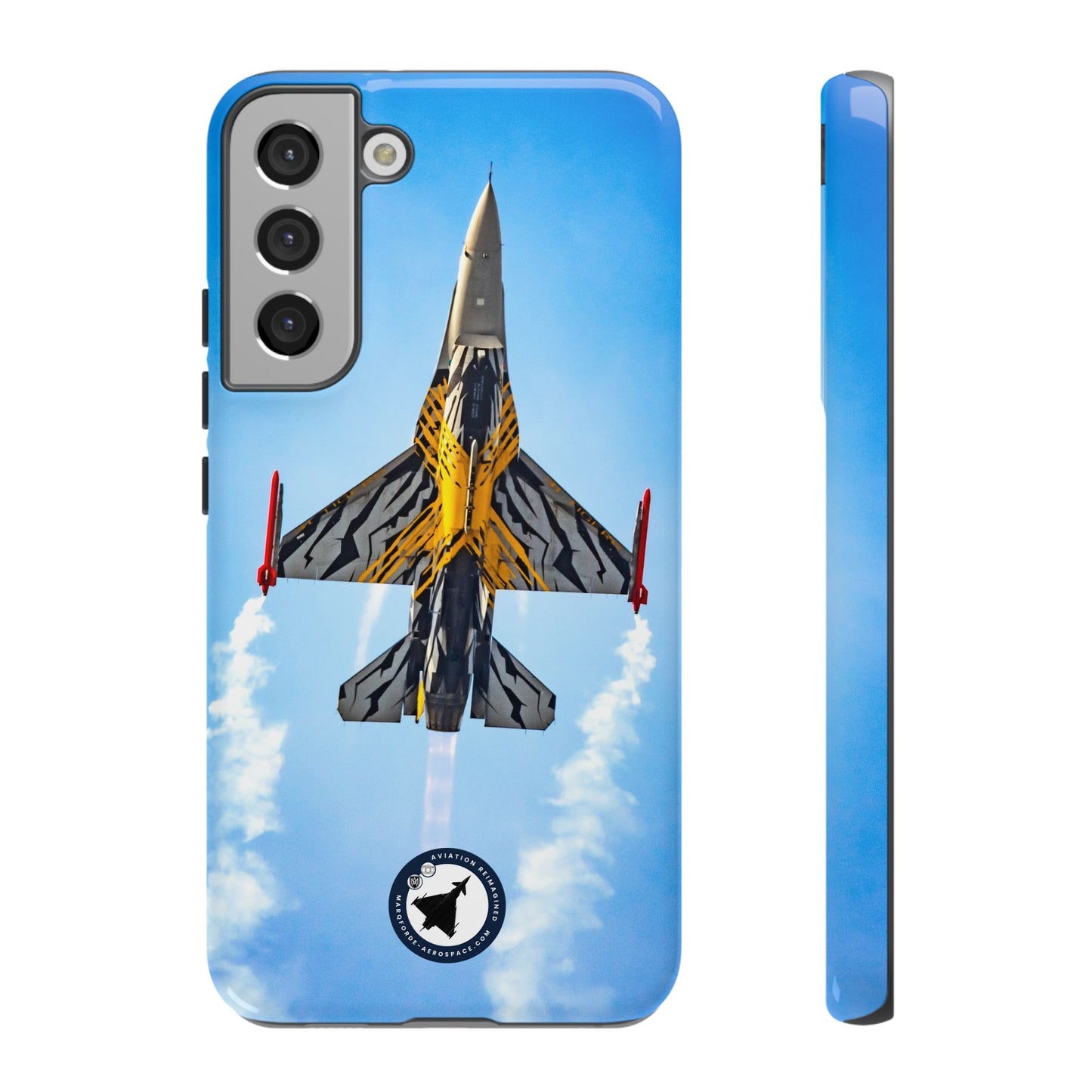 Samsung Case with F-16 Fighter Jet Art – Military Aviation Cover