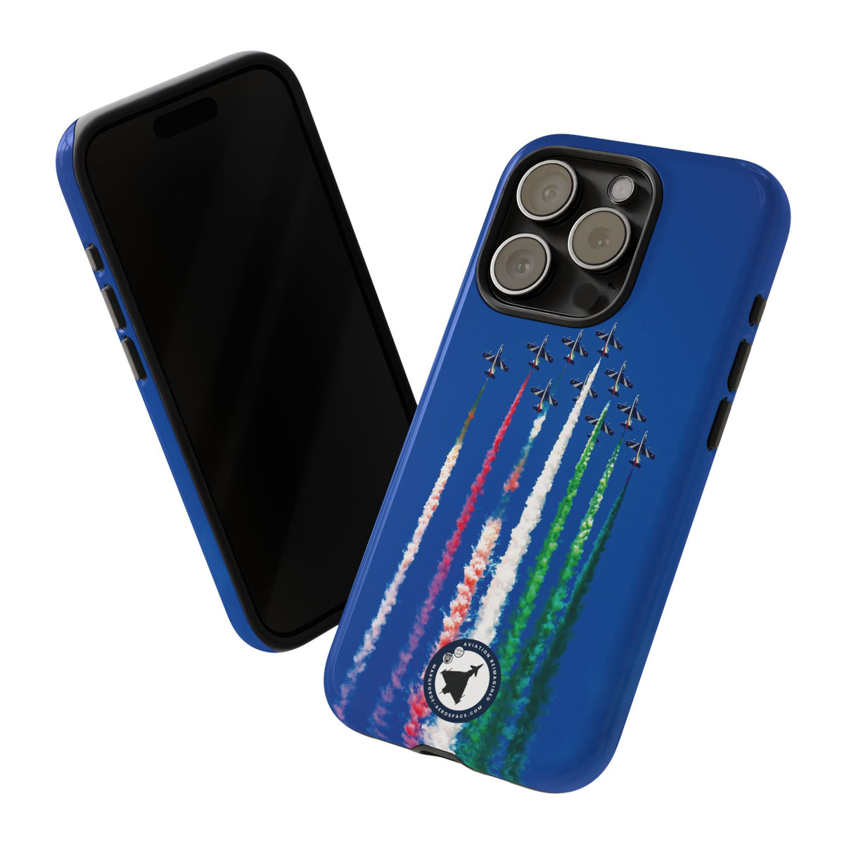 Frecce Tricolori formation trailing tricolour smoke aviation photo iPhone tough phone case – view 38