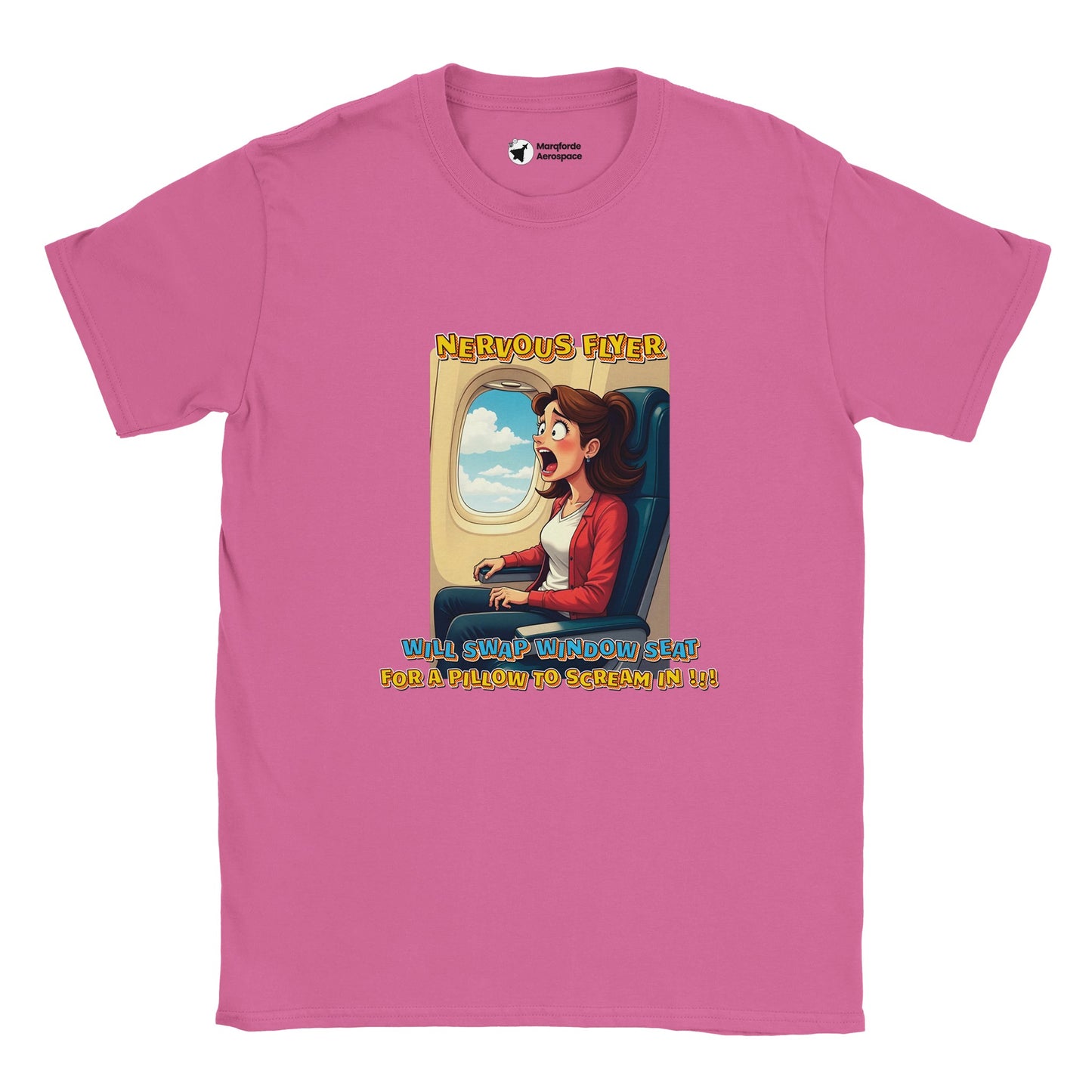 Nervous Flyer Checklist Shirt – Aviation-Themed Fun Apparel