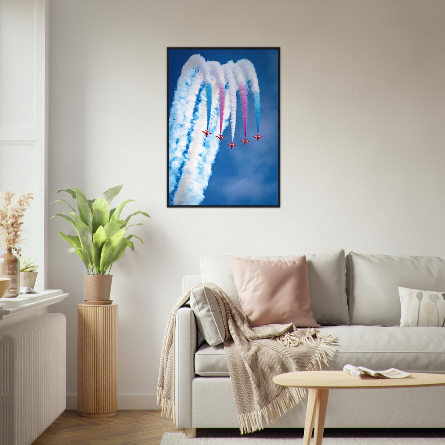 Aviation-Themed Wall Art – RAF Red Arrows in Precision Formation