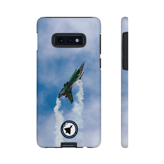 Close-Up of F-16 Viper Samsung Case – High-Quality Jet Design