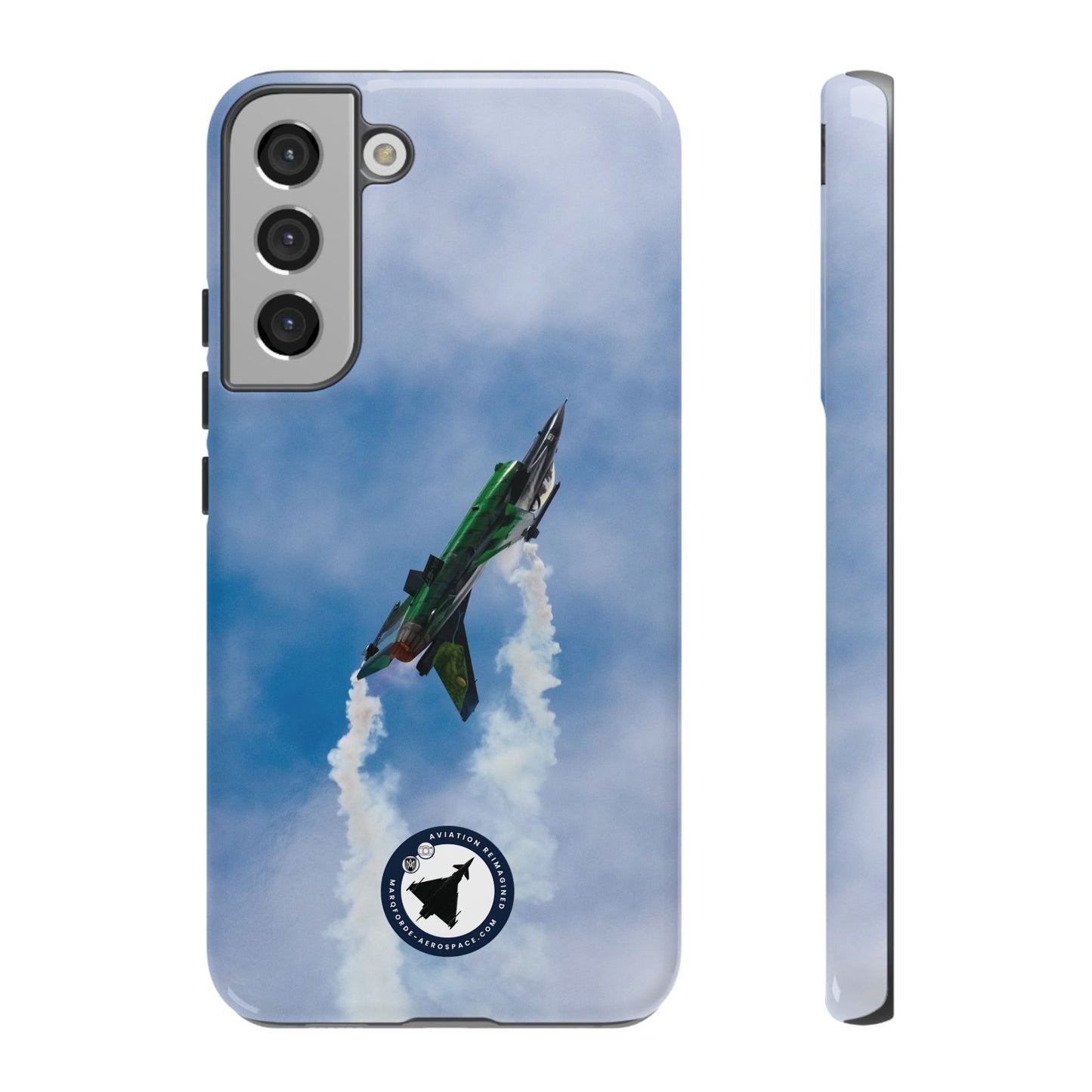 Rugged Samsung Case Featuring F-16 Viper Jet in Action