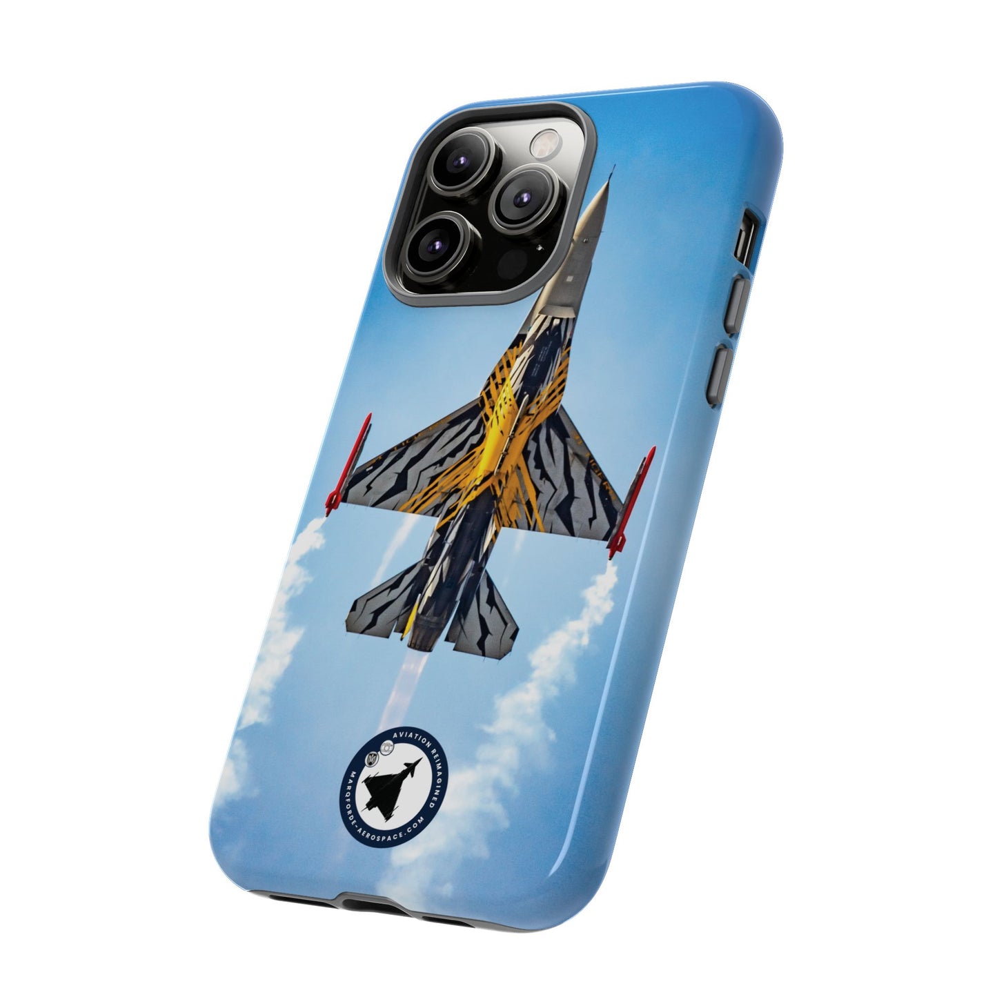 Sleek iPhone Tough Case Featuring F-16 Viper Jet Climb