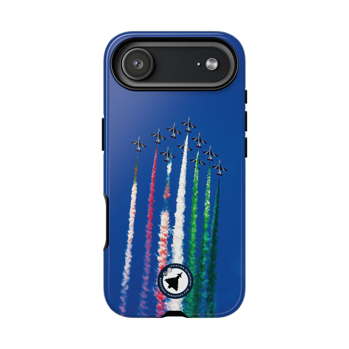 Frecce Tricolori formation trailing tricolour smoke aviation photo iPhone tough phone case