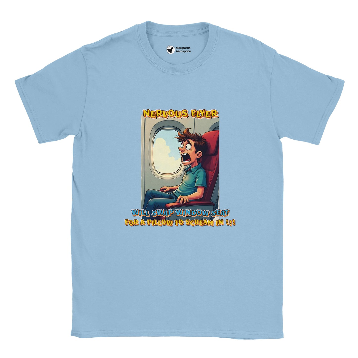 Aviation Lover's T-Shirt – Nervous Flyer Checklist Unisex Edition