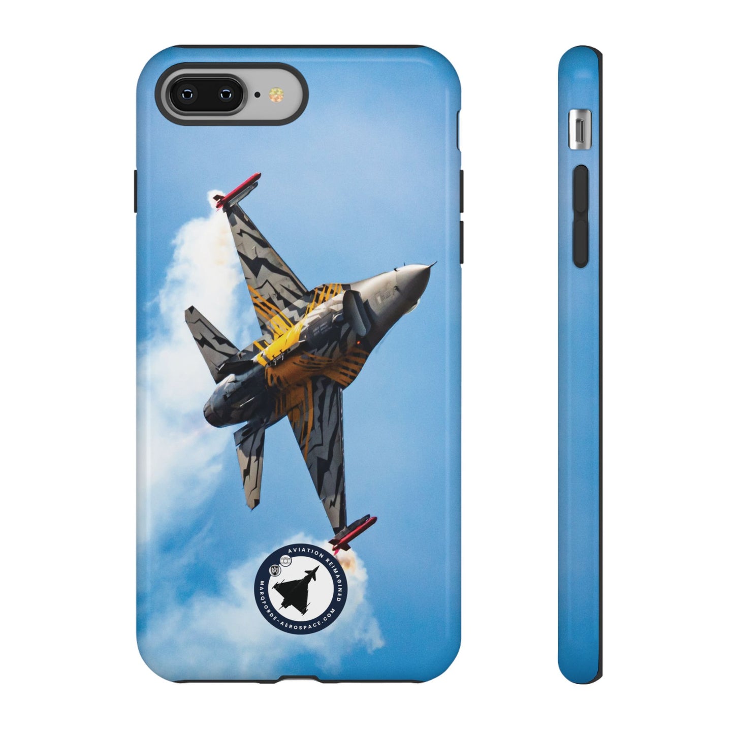 High-Quality iPhone Case Featuring F-16 Viper Fighter Jet