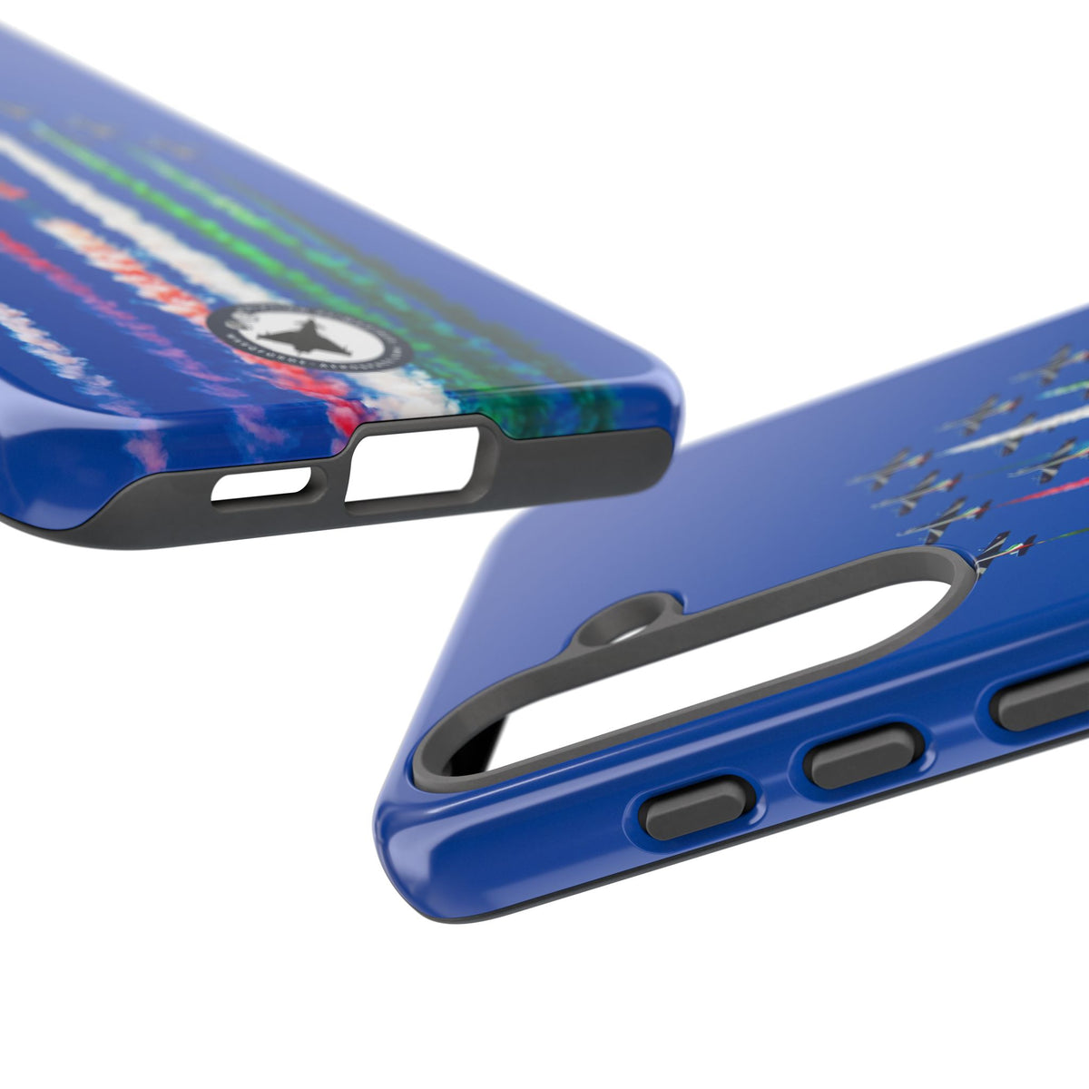 Frecce Tricolori formation trailing tricolour smoke aviation photo Samsung Galaxy tough phone case – view 54