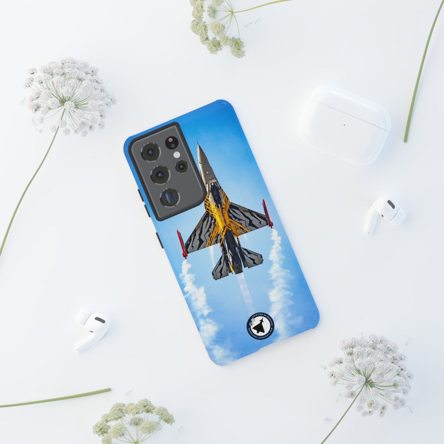 Fighter Jet Art Phone Case – F-16 Viper in Action