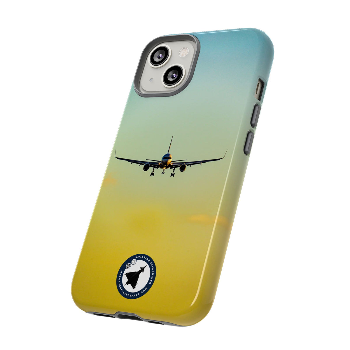 United Airlines Boeing 757 head-on on final approach aviation photo iPhone tough phone case – view 38