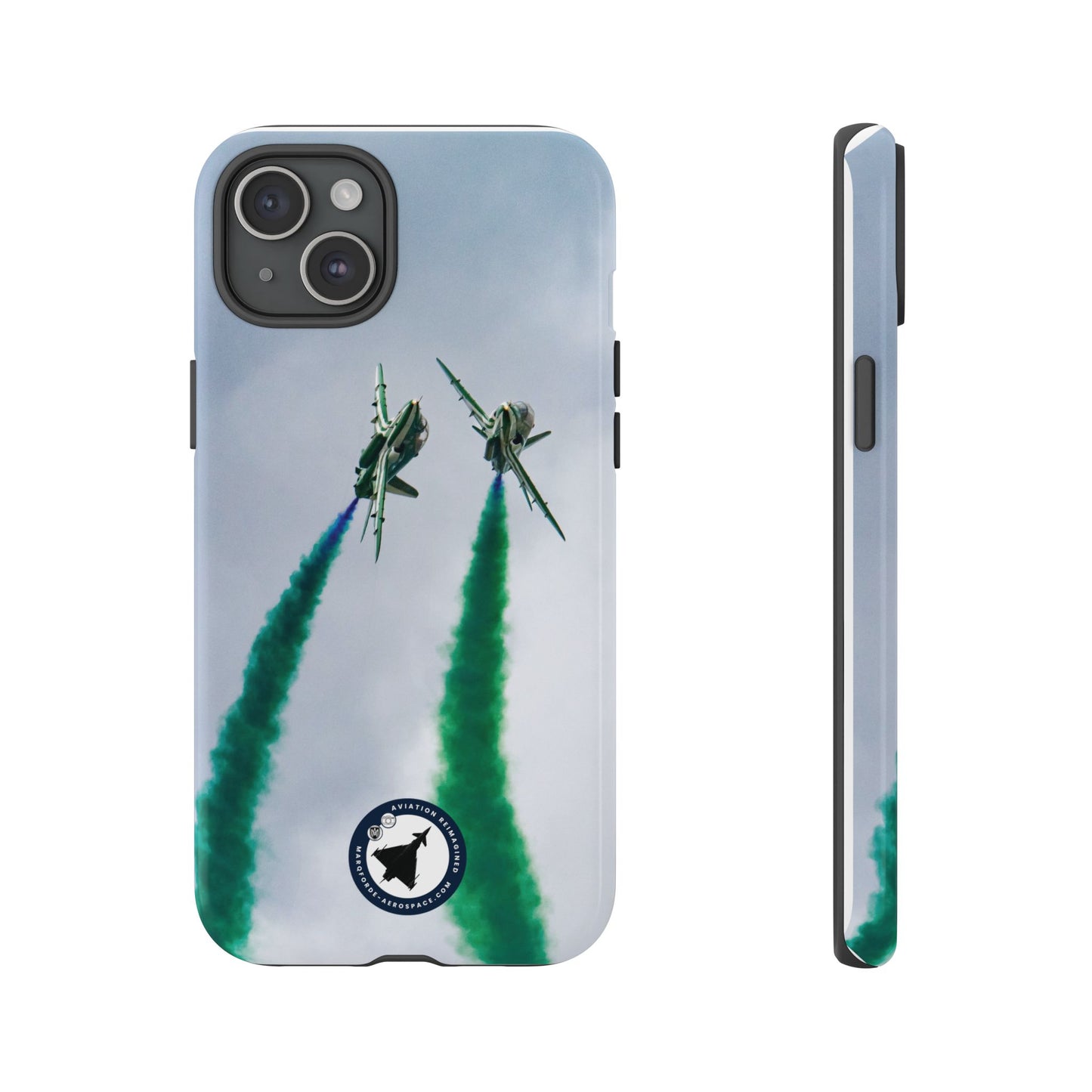 Aviation Art iPhone Case Featuring Saudi Hawks Team Performance