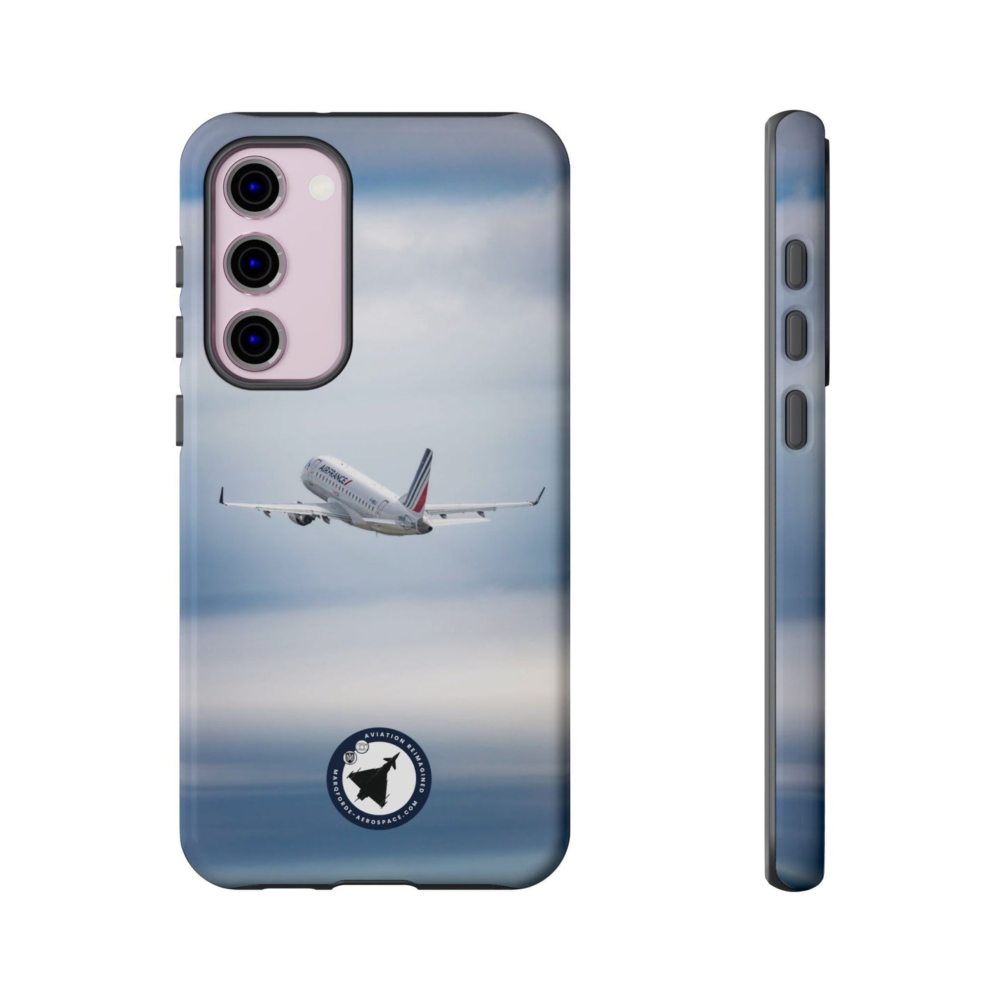 Premium Samsung Case with Air France Aircraft in Takeoff