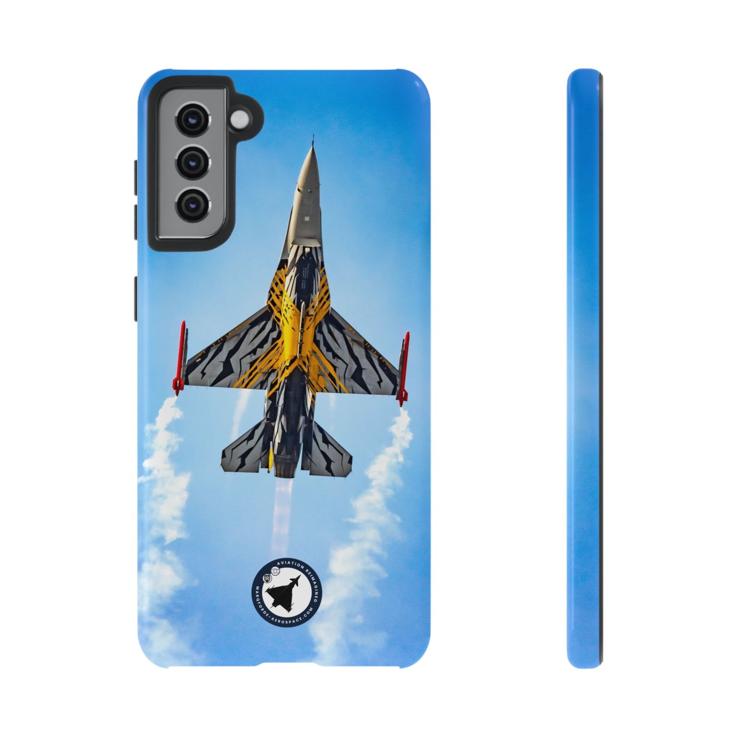 Samsung Tough Case Featuring F-16 Viper – Military Aviation Artwork