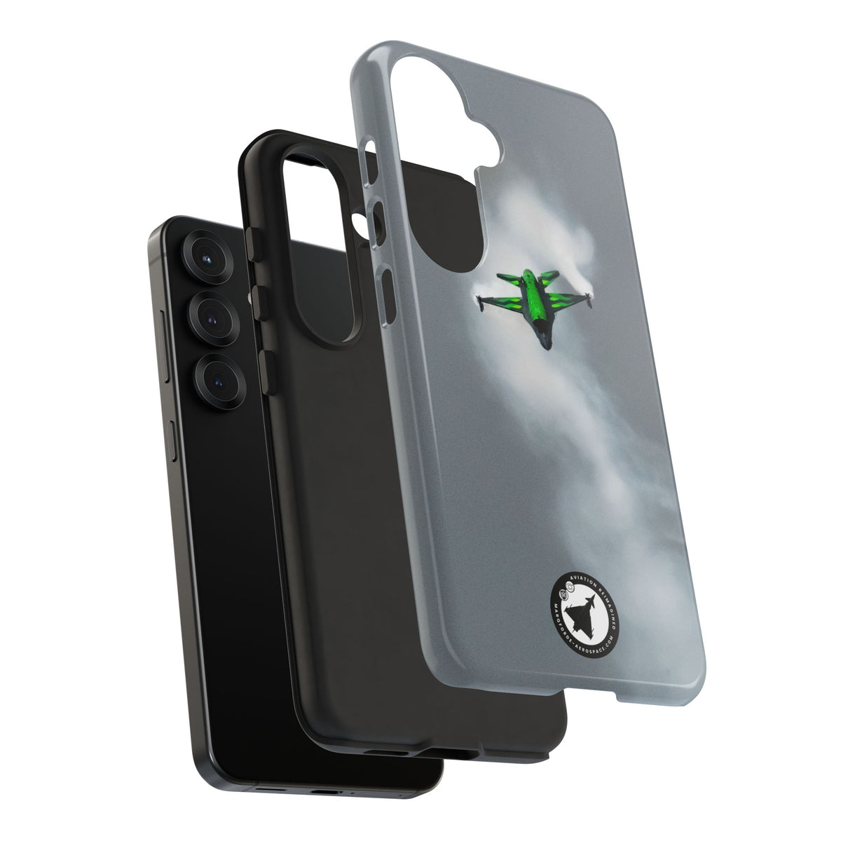 Belgian F-16 Dream Viper head-on in vapour cloud aviation photo Samsung Galaxy tough phone case – view 48