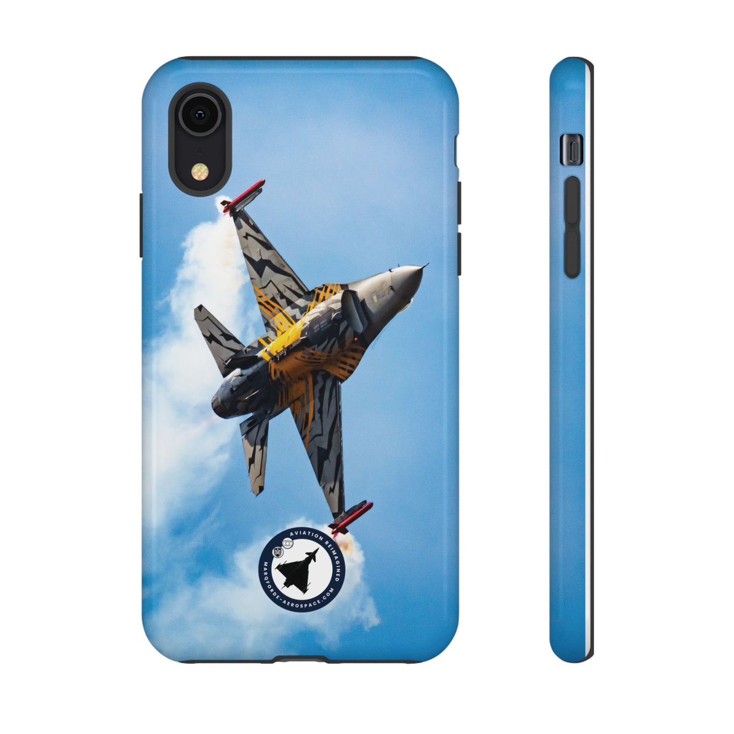 Bold Jet Graphics on F-16 Viper V4 iPhone Tough Case