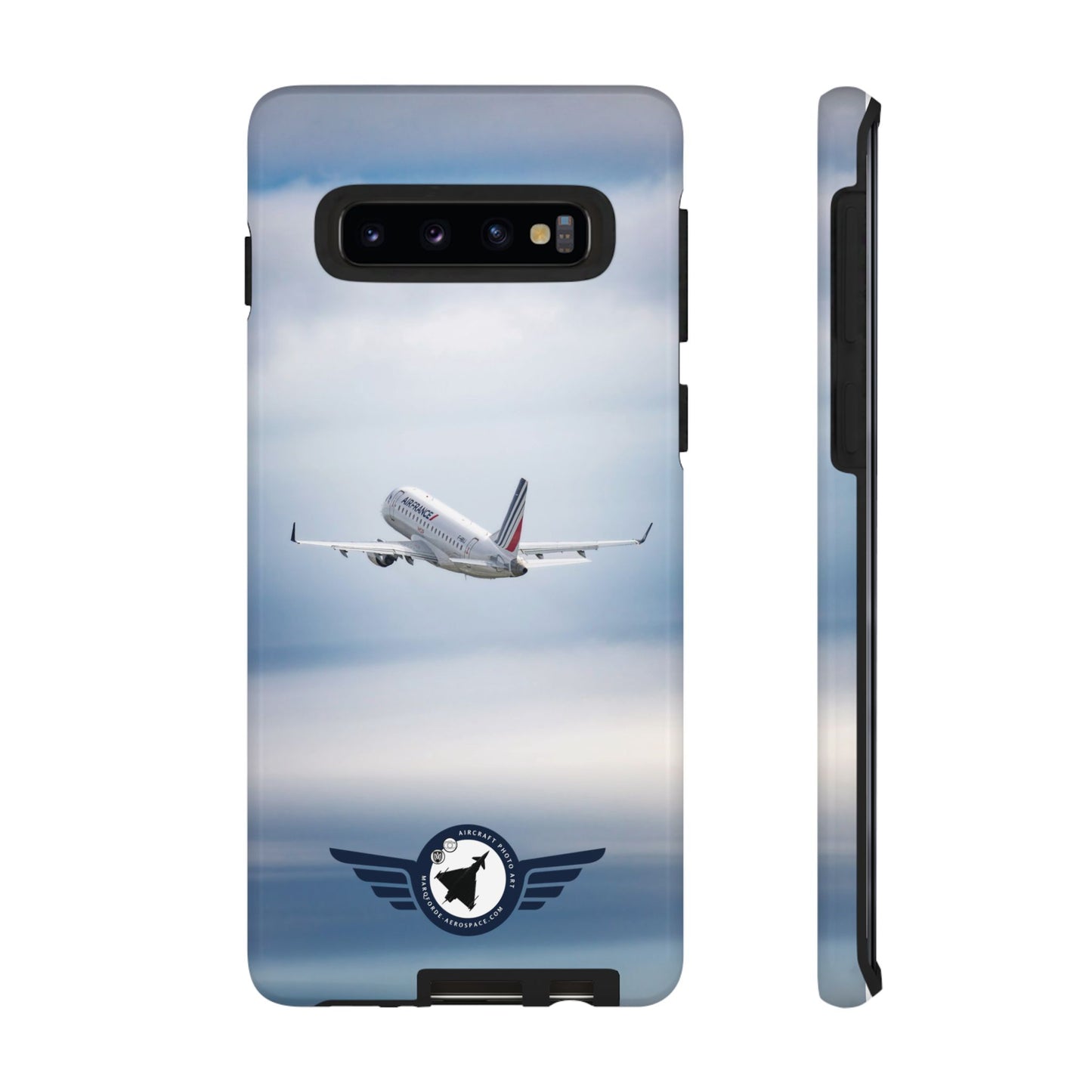Premium Samsung Case Featuring Air France Aircraft in Flight