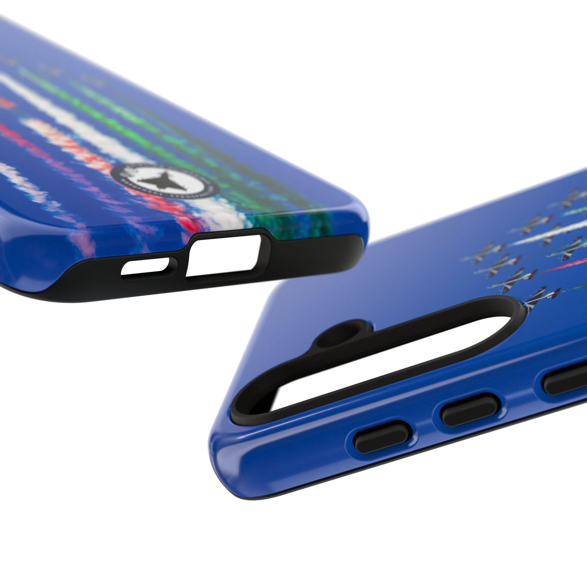 Frecce Tricolori formation trailing tricolour smoke aviation photo Samsung Galaxy tough phone case – view 28