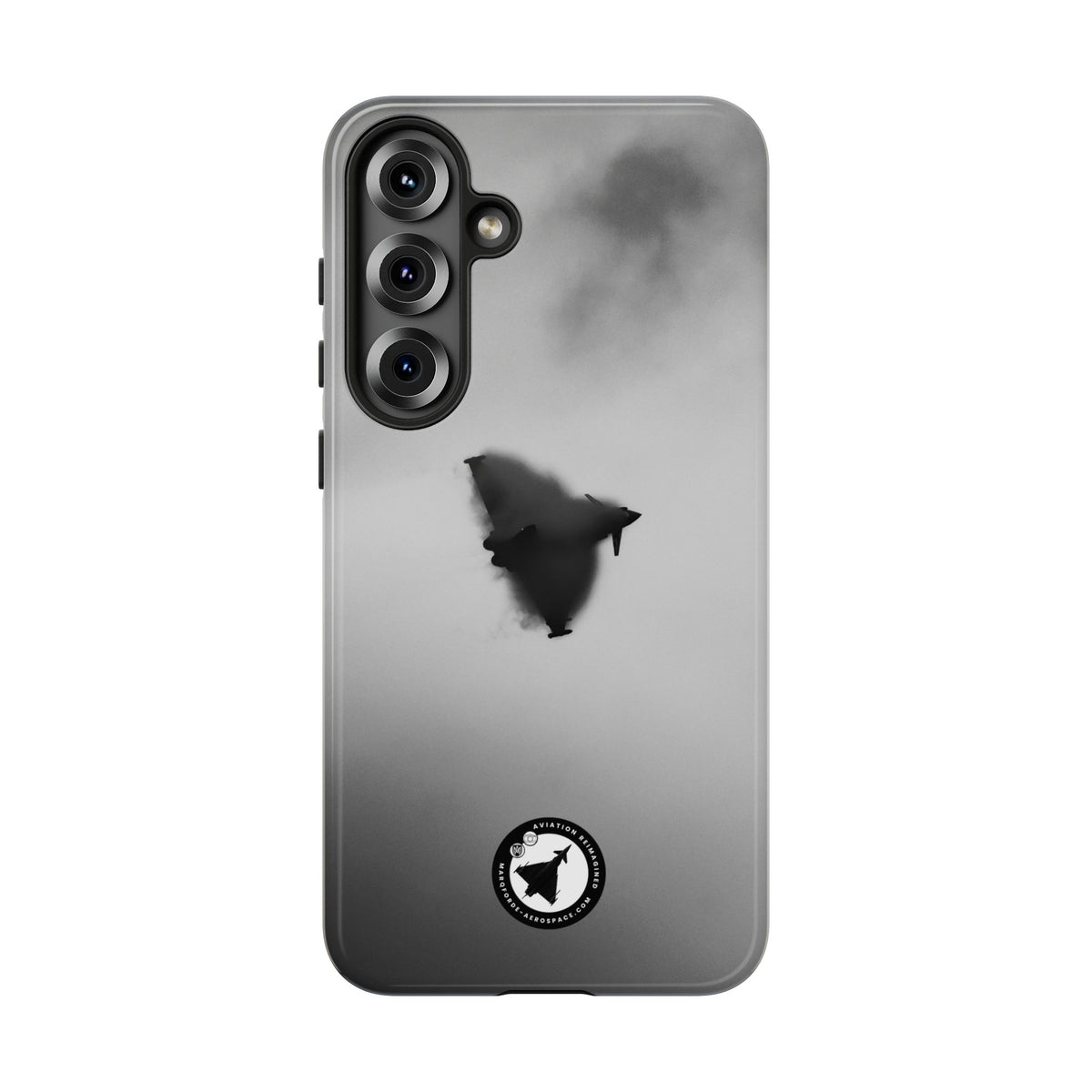 RAF Typhoon almost hidden in a cloud of vapour aviation photo Samsung Galaxy tough phone case