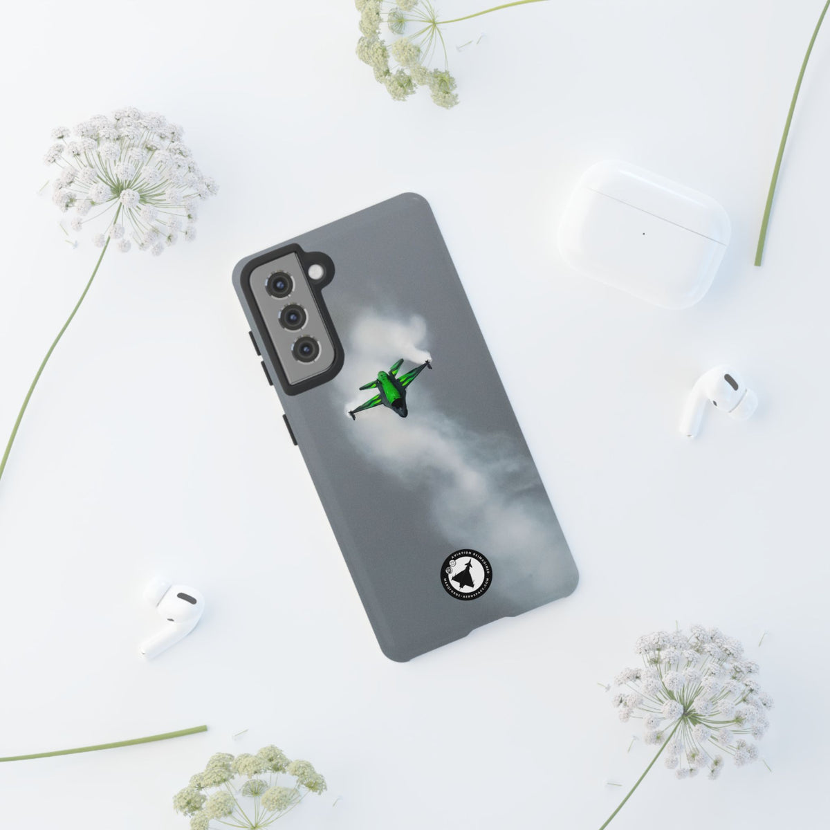 Belgian F-16 Dream Viper head-on in vapour cloud aviation photo Samsung Galaxy tough phone case – view 21