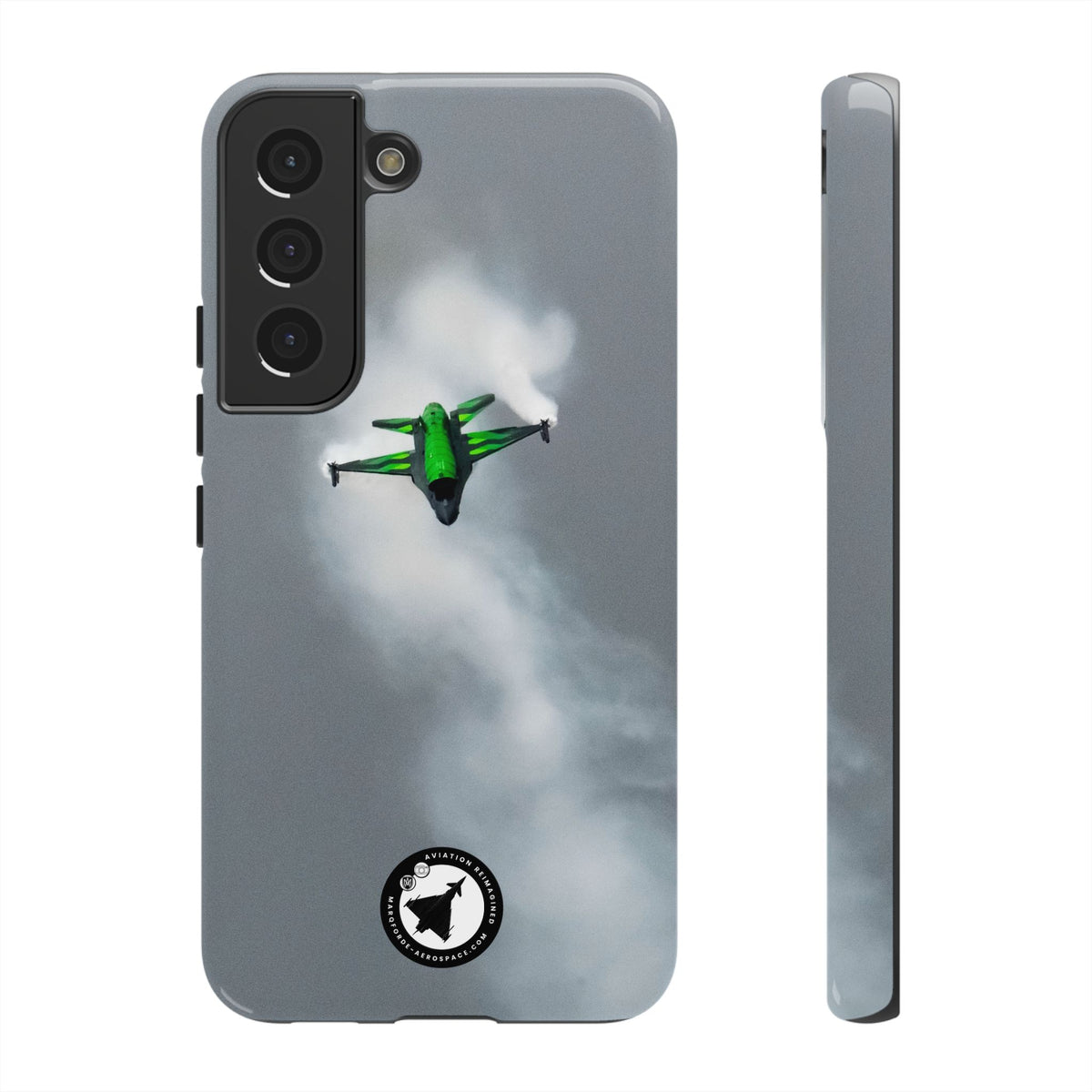 Belgian F-16 Dream Viper head-on in vapour cloud aviation photo Samsung Galaxy tough phone case – view 7