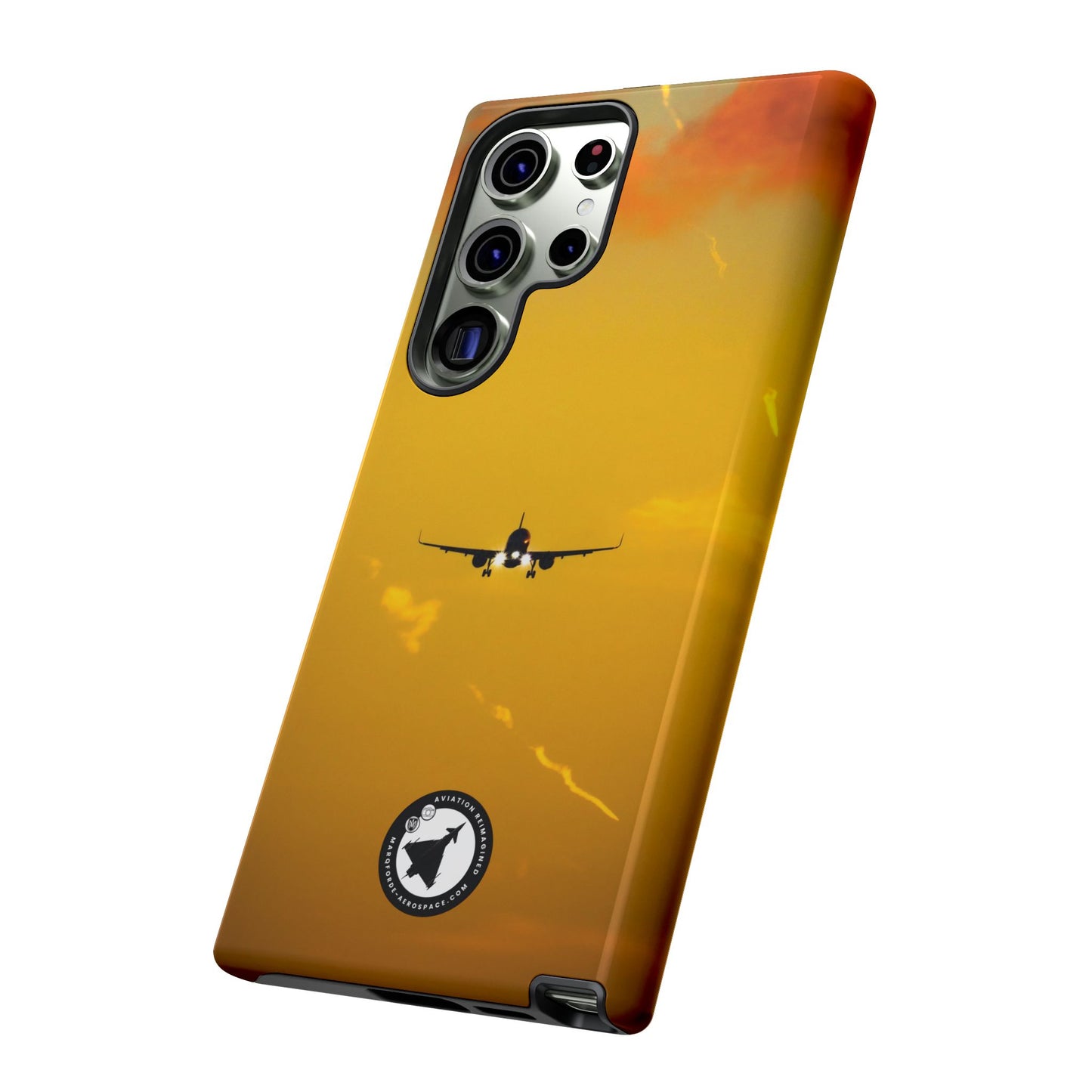 Aer Lingus Airbus A321neo Taking Off Over Clouds – Printed on iPhone Tough Case