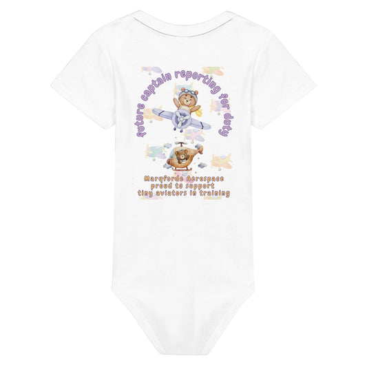 Close-Up of Junior Jetsetter Bodysuit – Soft & Stylish Design