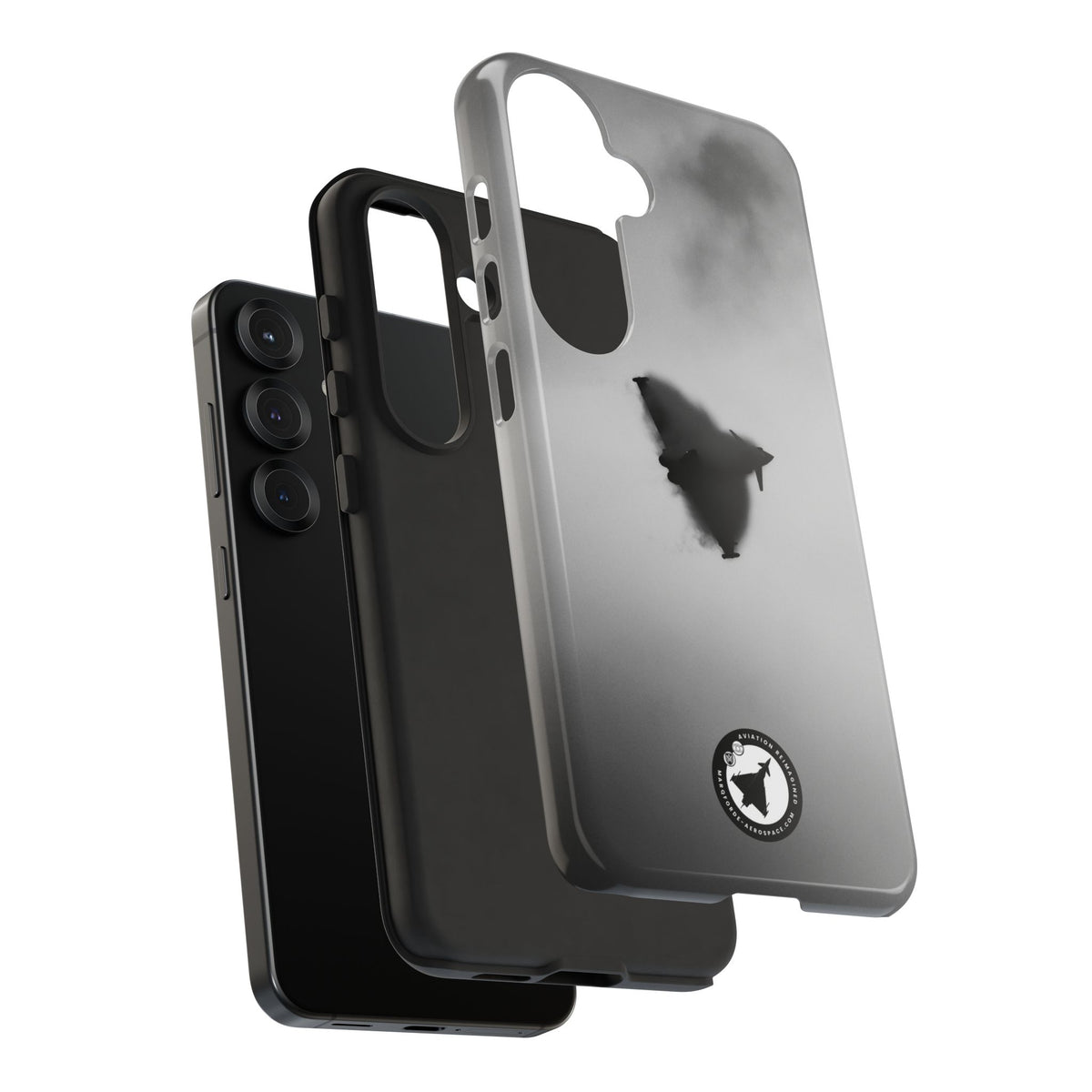 RAF Typhoon almost hidden in a cloud of vapour aviation photo Samsung Galaxy tough phone case – view 52