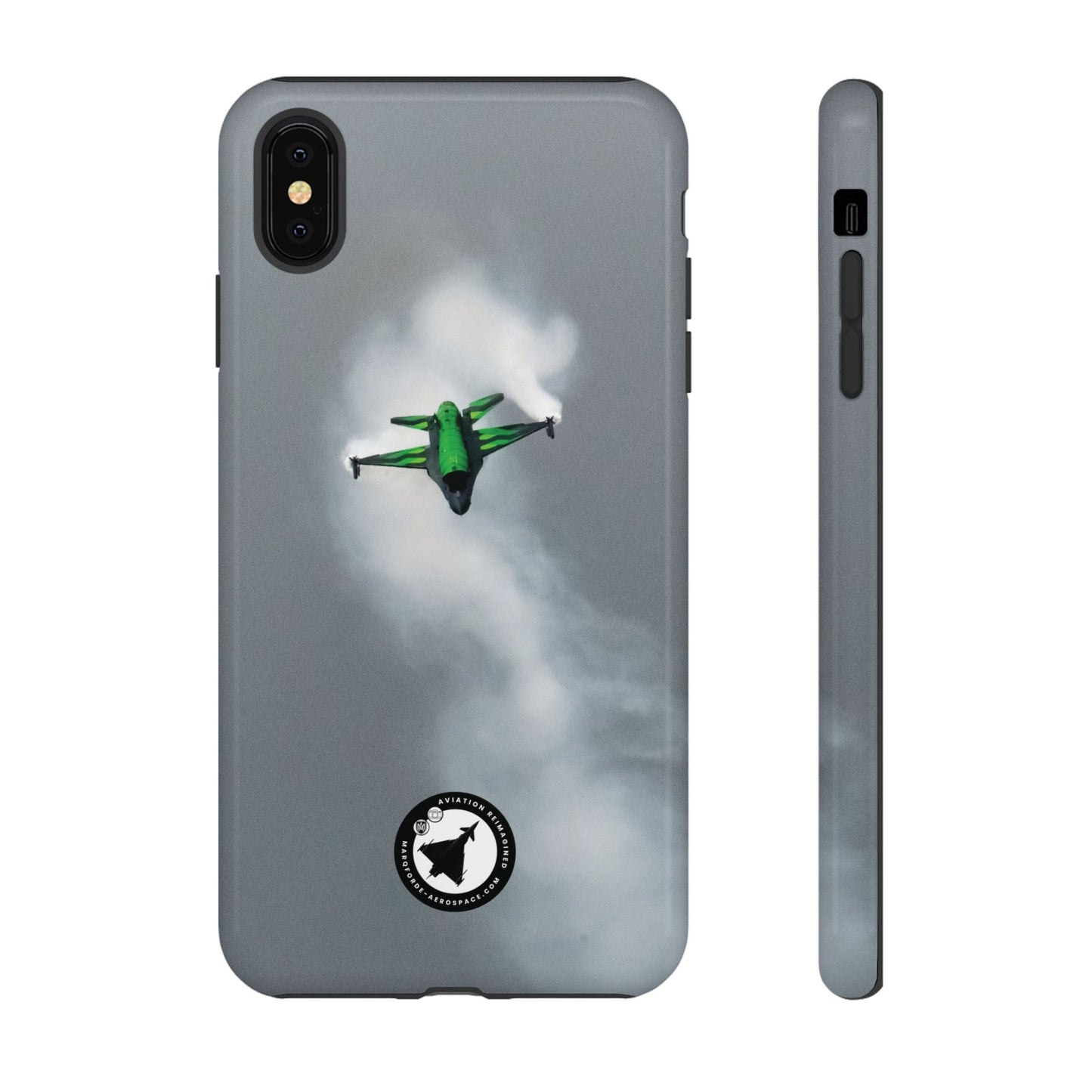Premium iPhone Case Featuring F-16 Viper Fighter Jet Display
