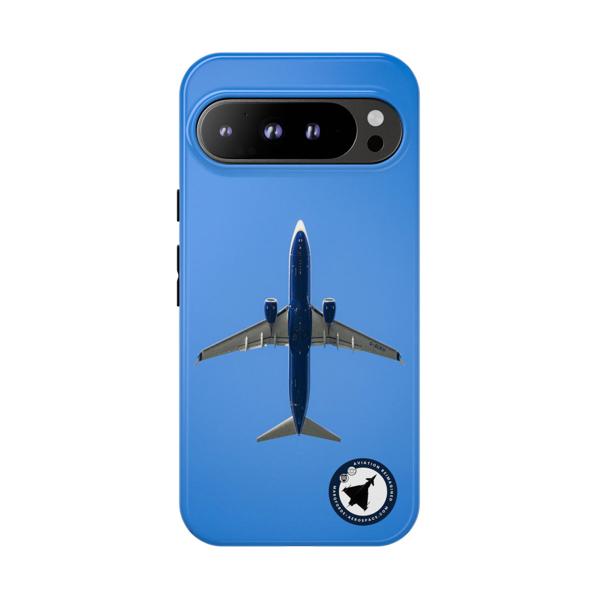 Ryanair Boeing 737-800 underside, directly overhead aviation photo Google Pixel tough phone case – view 6