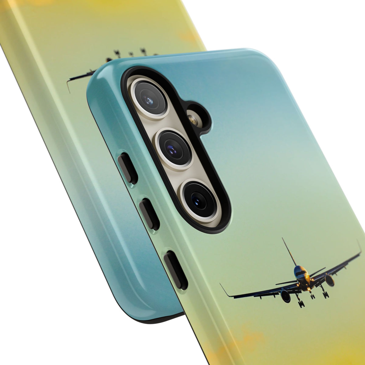 United Airlines Boeing 757 head-on on final approach aviation photo Samsung Galaxy tough phone case – view 42