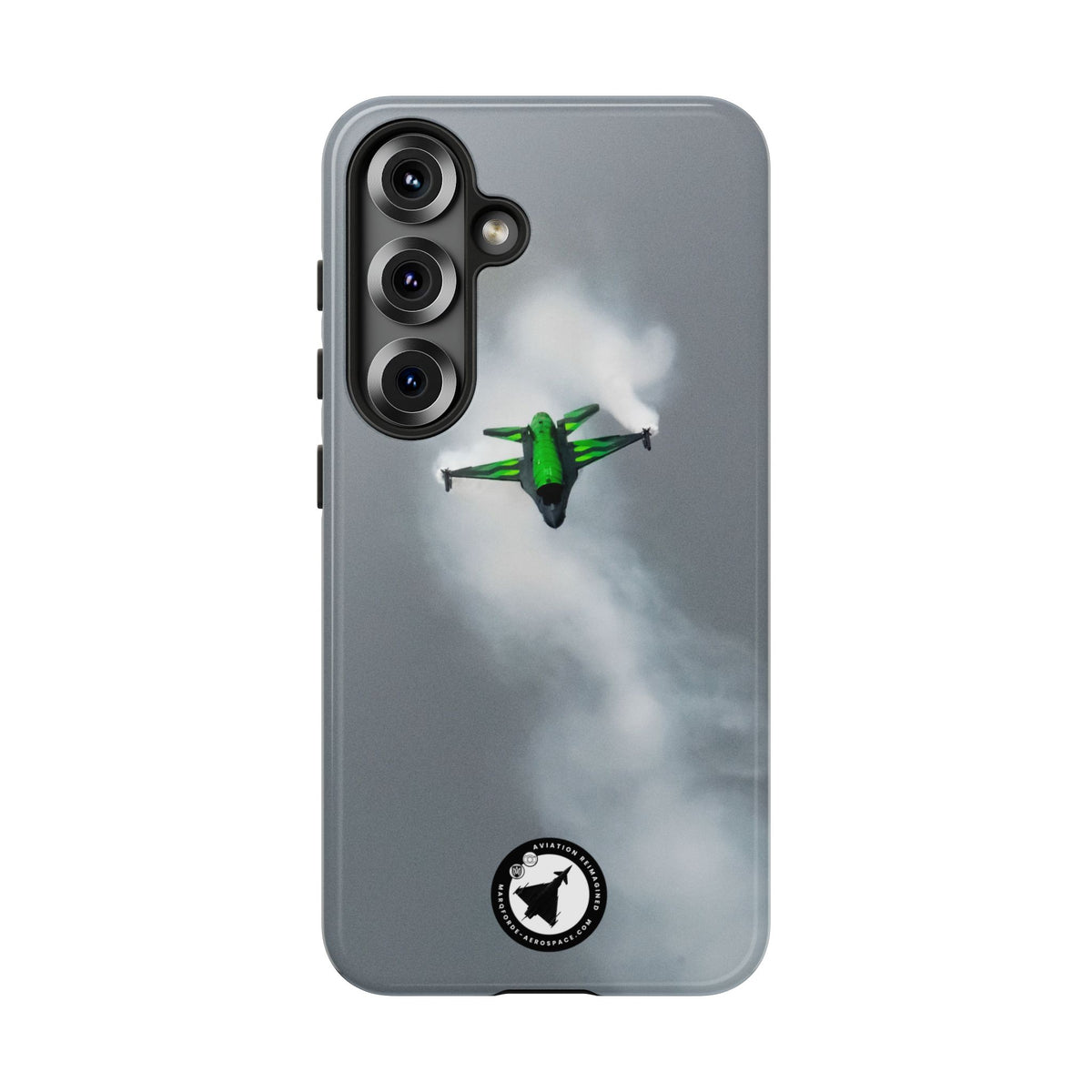 Belgian F-16 Dream Viper head-on in vapour cloud aviation photo Samsung Galaxy tough phone case – view 16